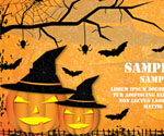 Halloween wooden banner